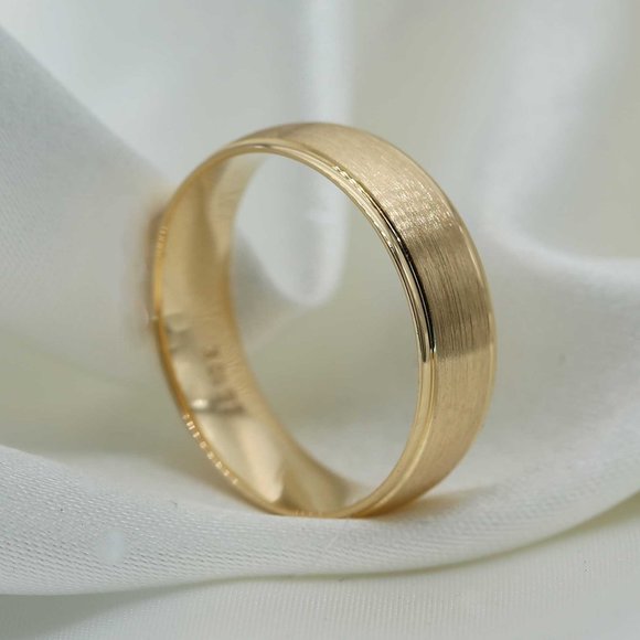 10 K Gold wedding Band 6mm , white gold, yellow gold, rose gold - Picture 4 of 4
